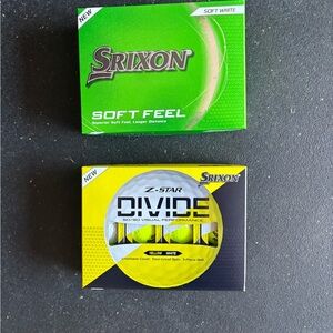 Srixon Z-Star Divide Golf Balls - Yellow and White